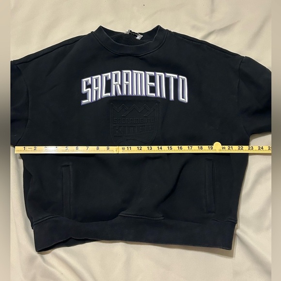 Sacramento Kings Embossed Crewneck Sweater by Authmade - S - Picture 11 of 14